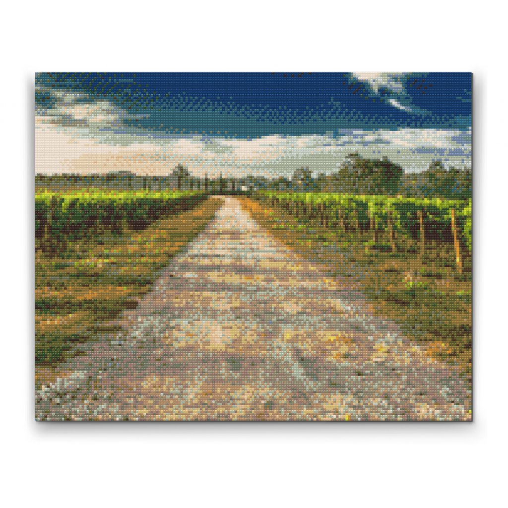 Pintura de diamante - Viñedos toscanos
