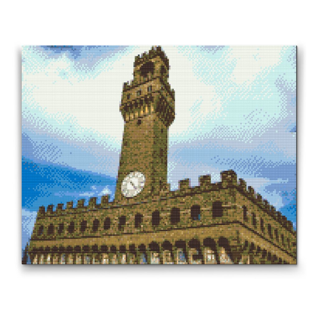 Pintura de diamante - Torre de los Uffizi, Italia
