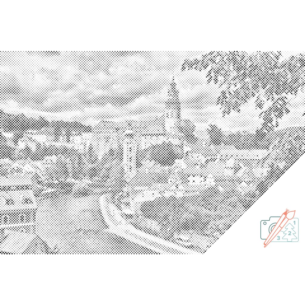 Puntillismo – Český Krumlov, República Checa