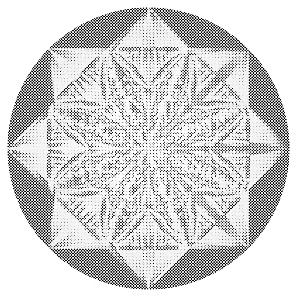 Puntillismo – Mandala de estrellas