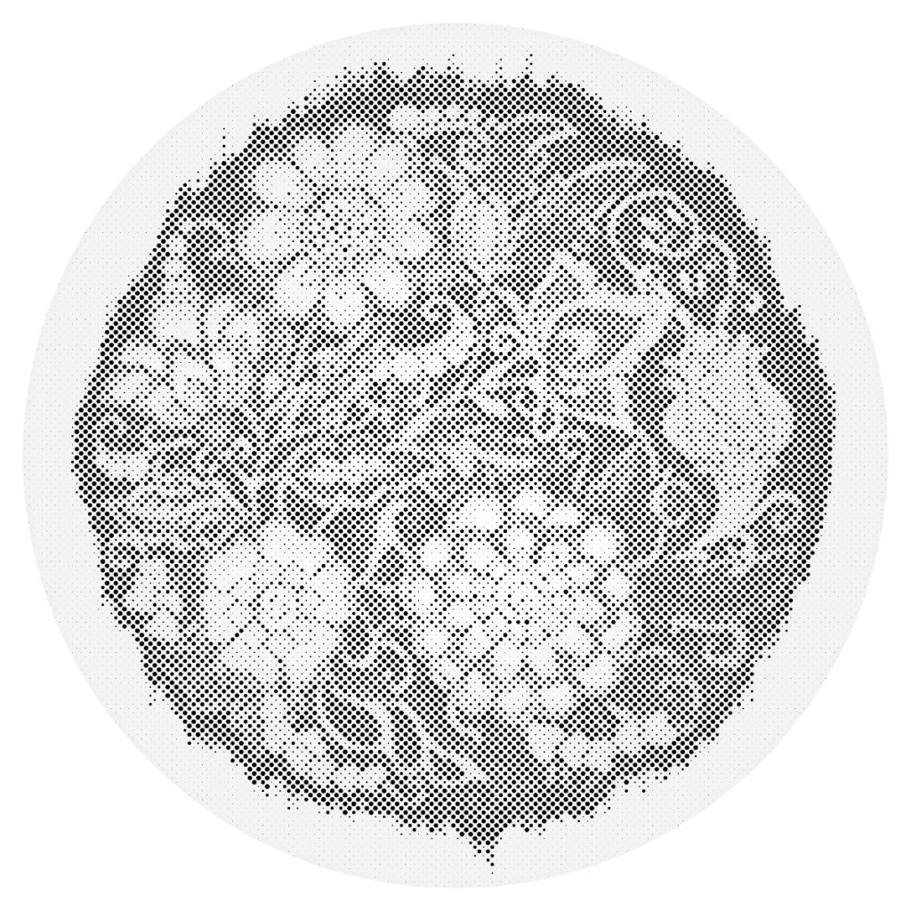 Puntillismo – Mandala con flores