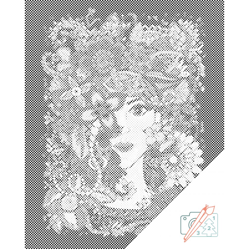 Puntillismo – Mandala de mujer