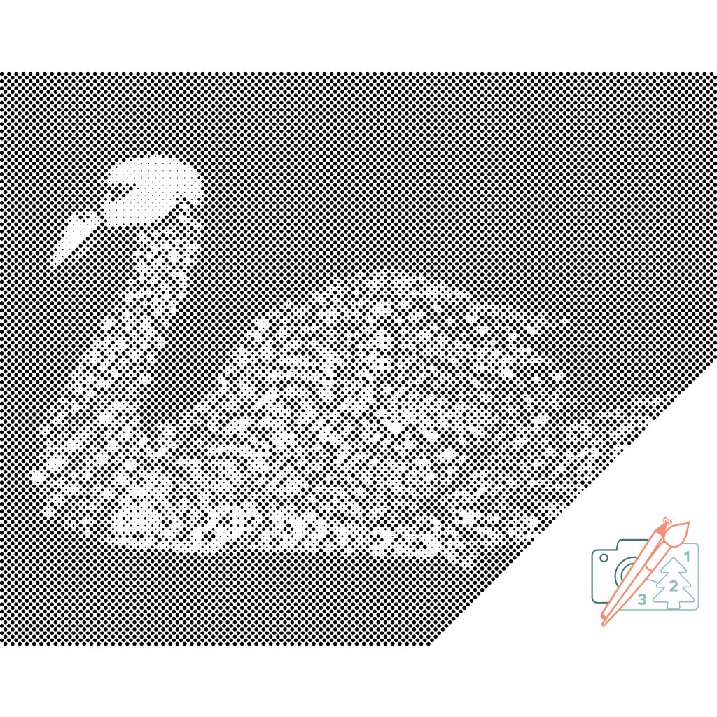 Puntillismo – Mandala de cisne