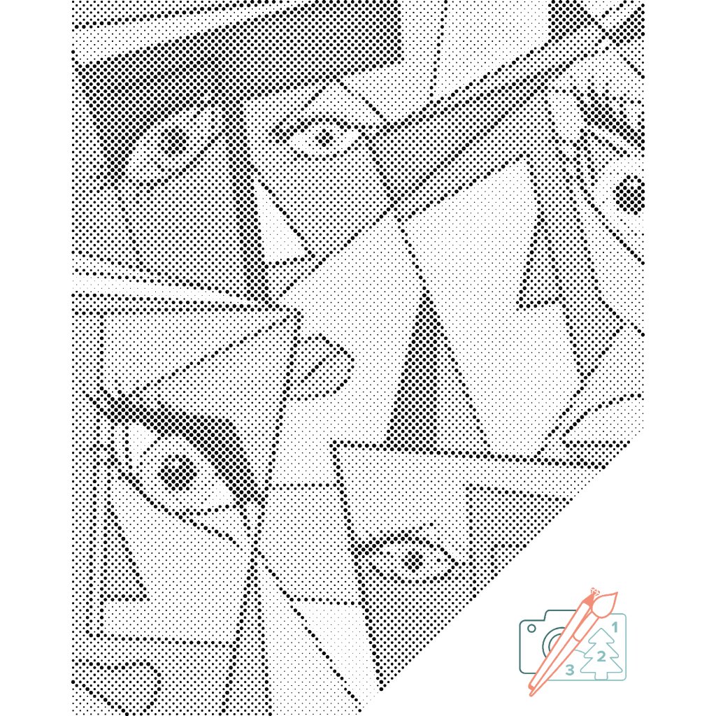 Puntillismo – Rostros abstractos 2