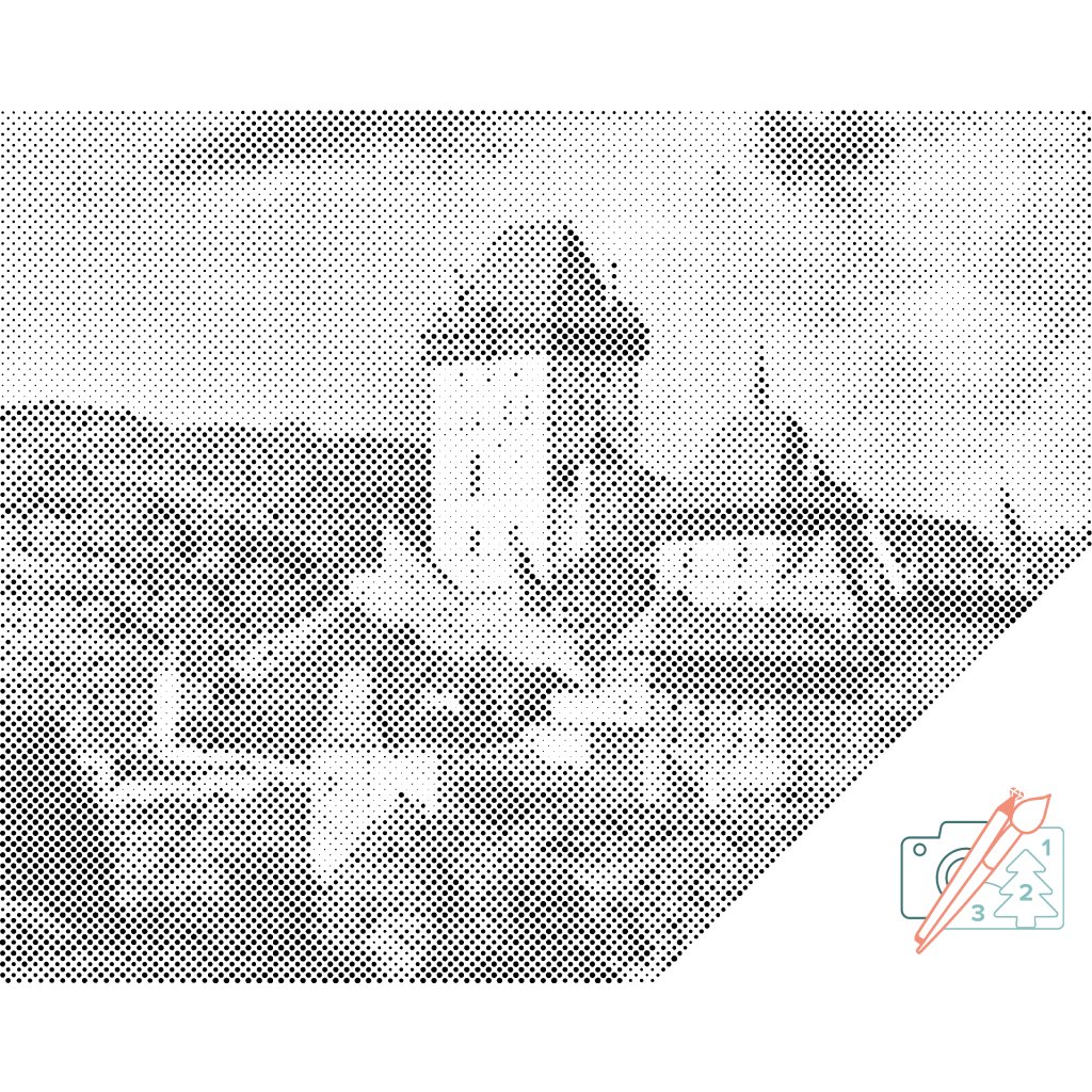 Puntillismo – Castillo de Karlštejn 3
