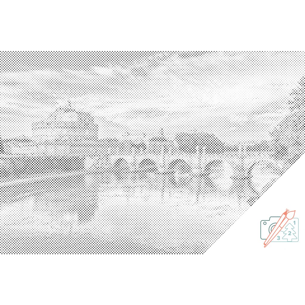Puntillismo – El puente Sant'Angelo de Roma