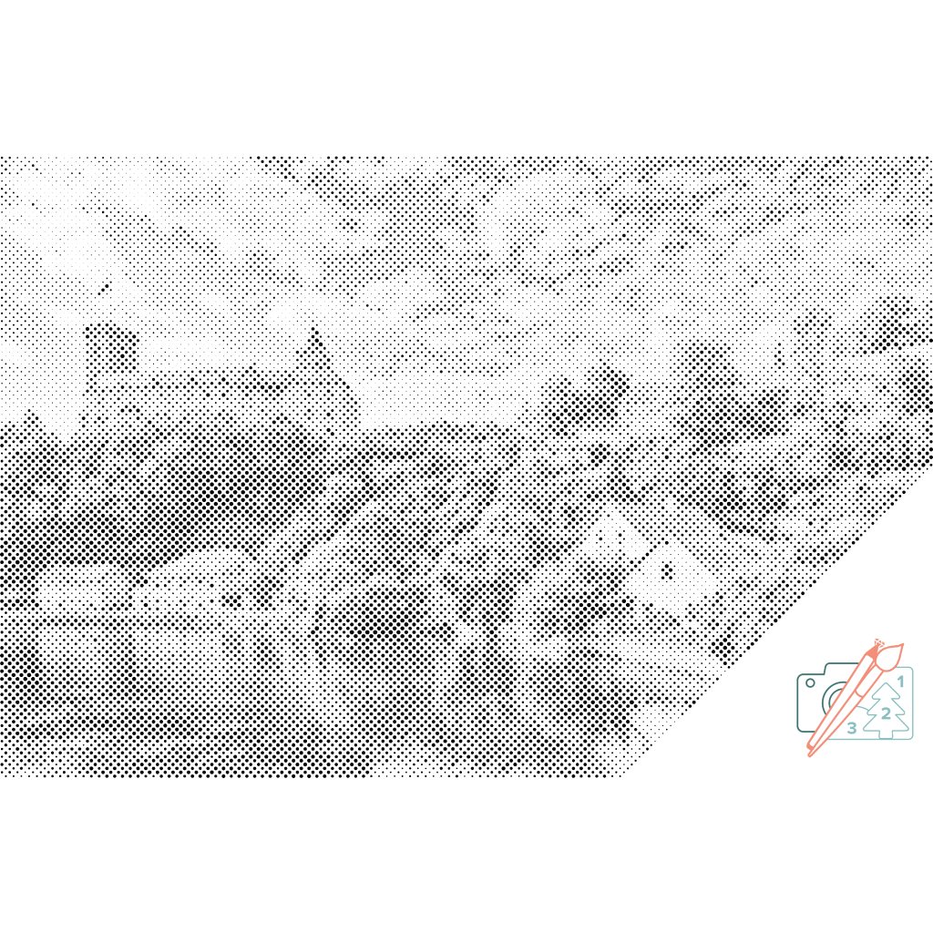 Puntillismo – Castillo de Rozmberk 2