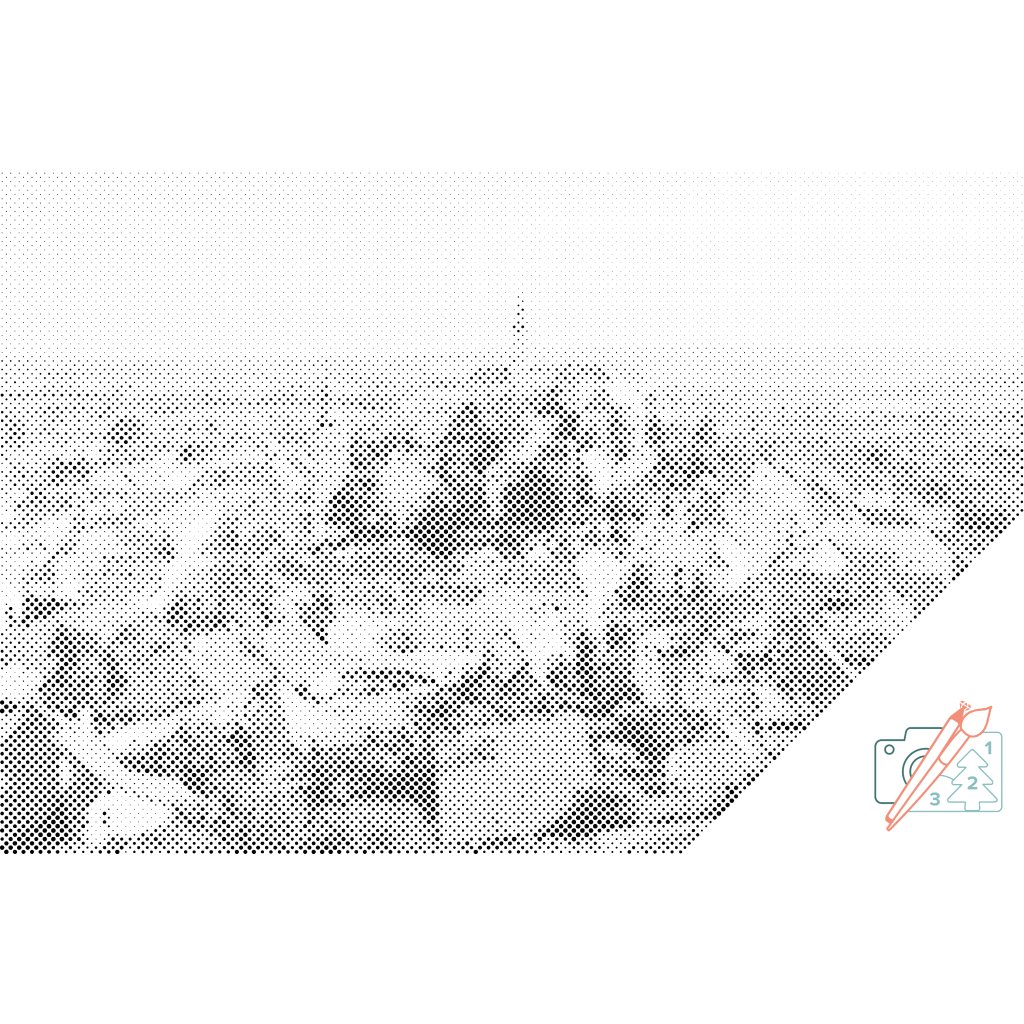 Puntillismo – Vista de la ciudad - Míkulov