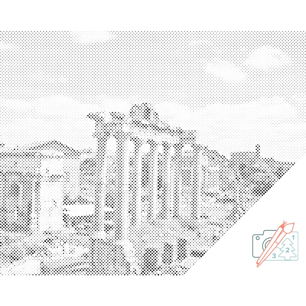 Puntillismo – Foro romano, Roma 3