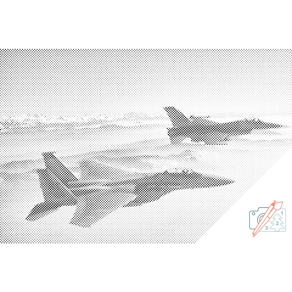 Puntillismo – Aviones de combate