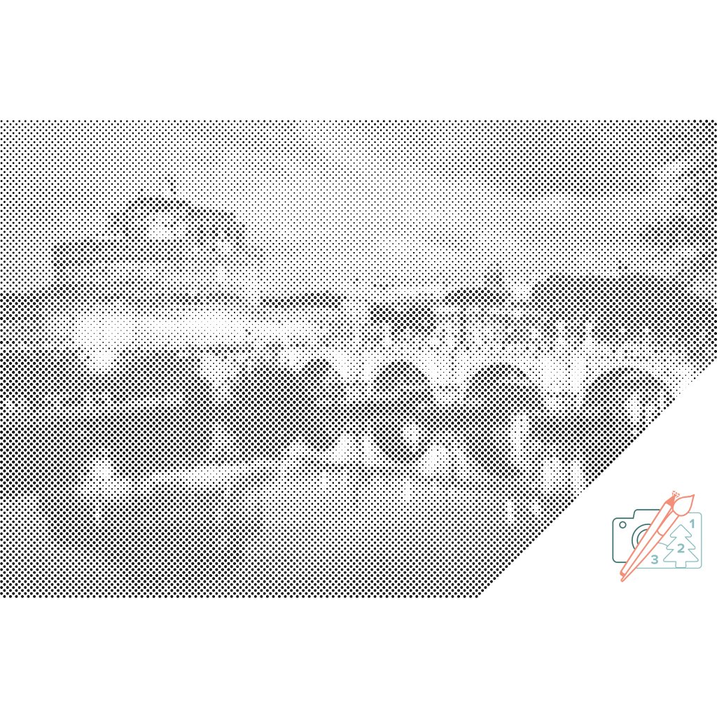 Puntillismo – Castillo de Sant'Angelo en Roma 2