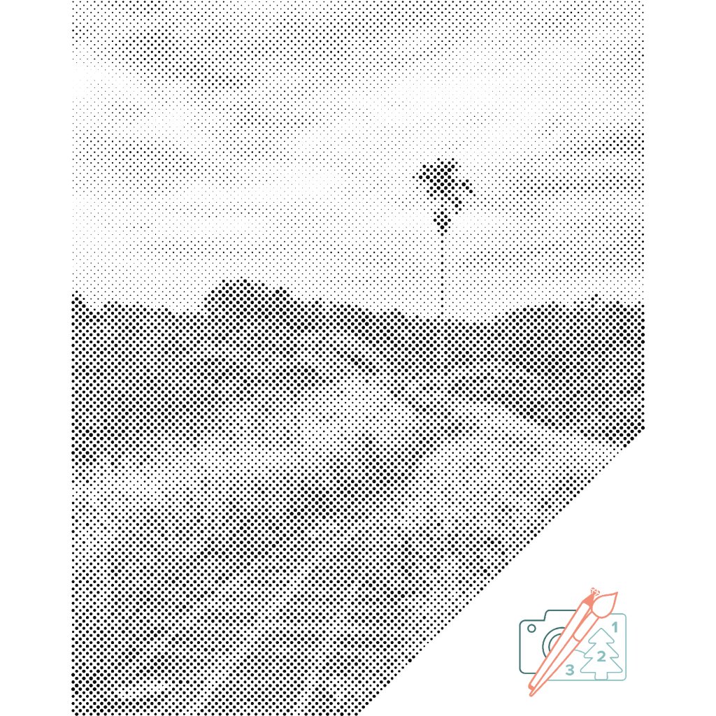 Puntillismo – Sendero del arroz en Bali