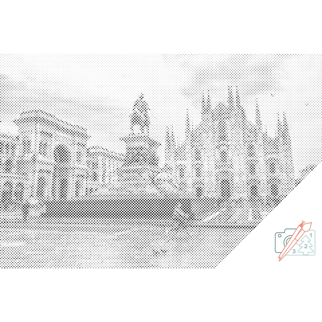Puntillismo – Catedral de Milán 2