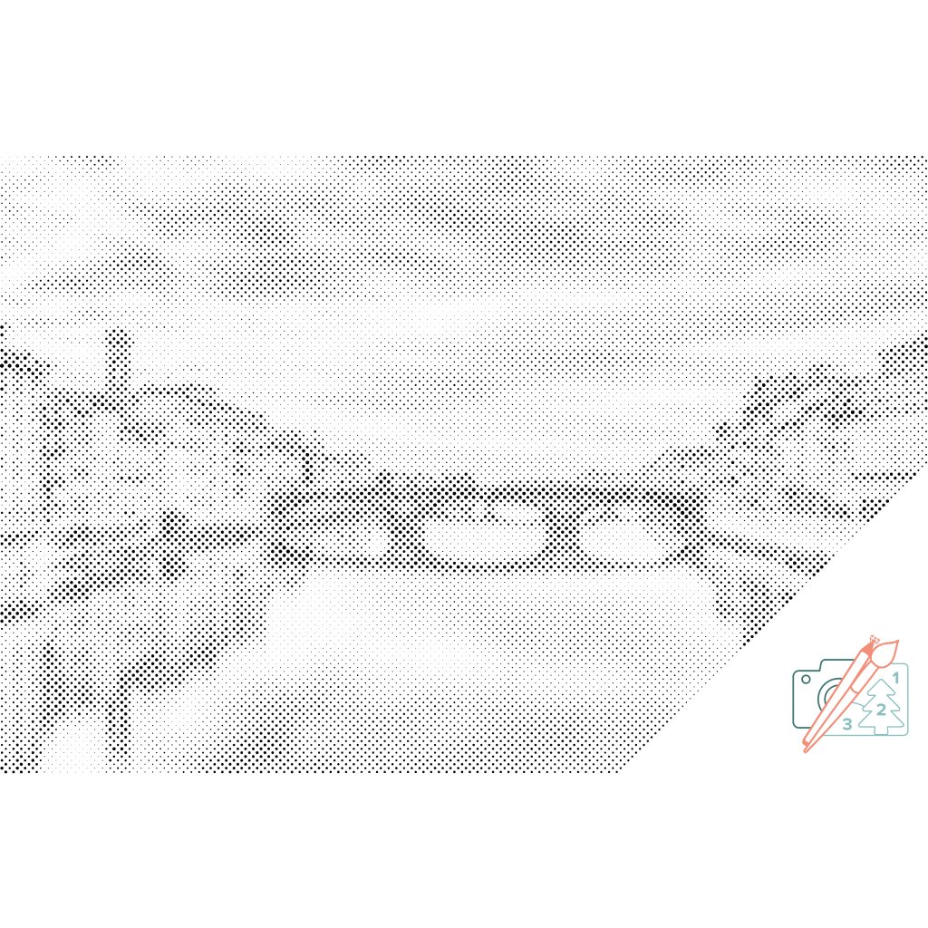 Puntillismo – El río Arno en Florencia