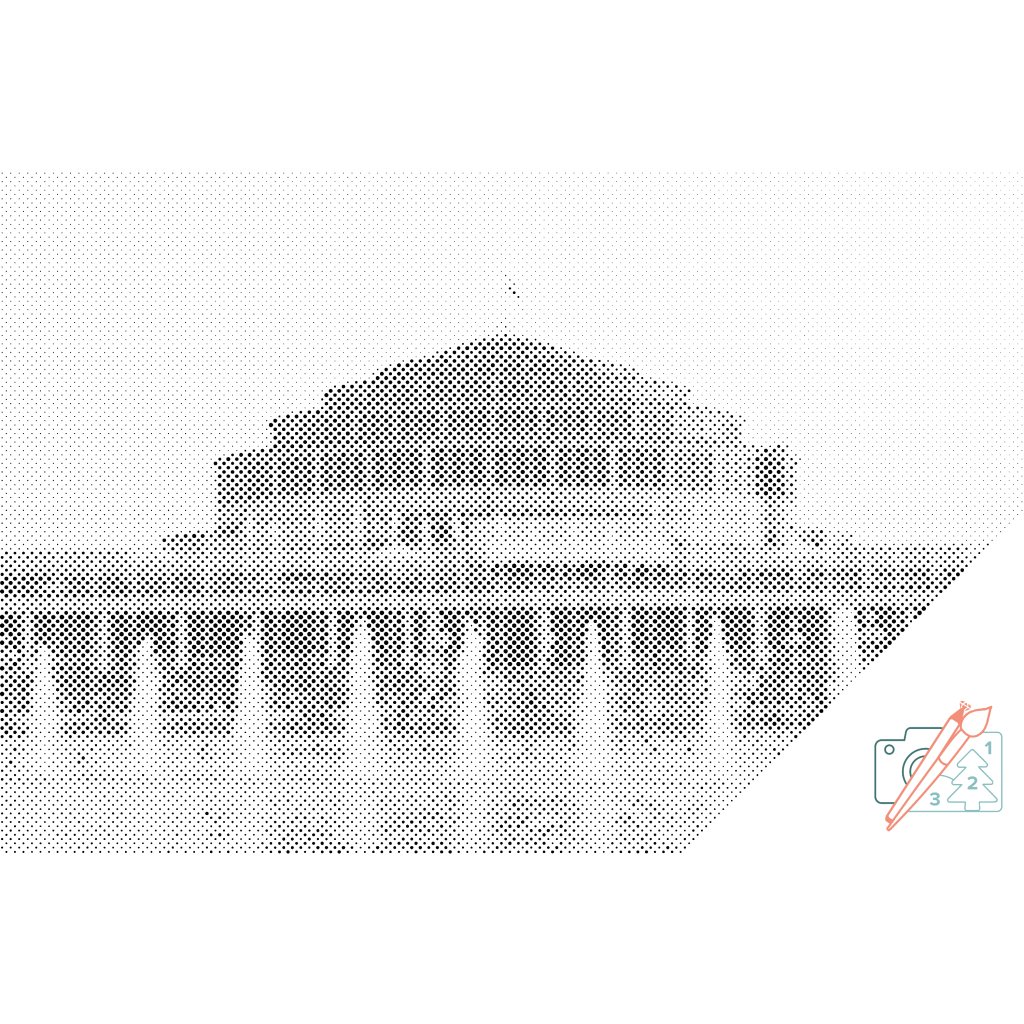 Puntillismo – Centro del Centenario de Breslavia, Polonia