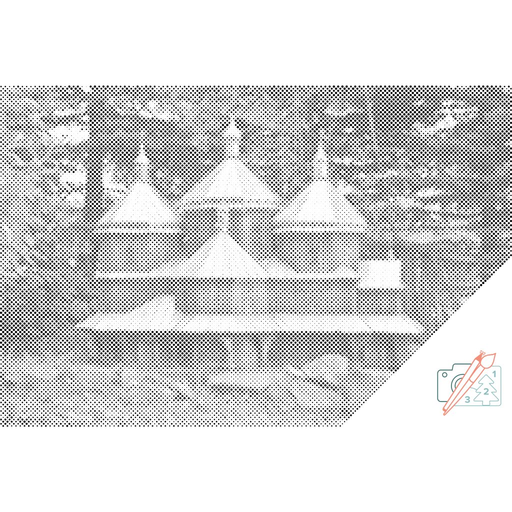 Puntillismo – Iglesia de Lutowiska, Polonia