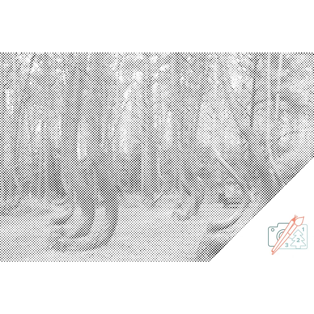 Puntillismo – Bosque torcido en Polonia