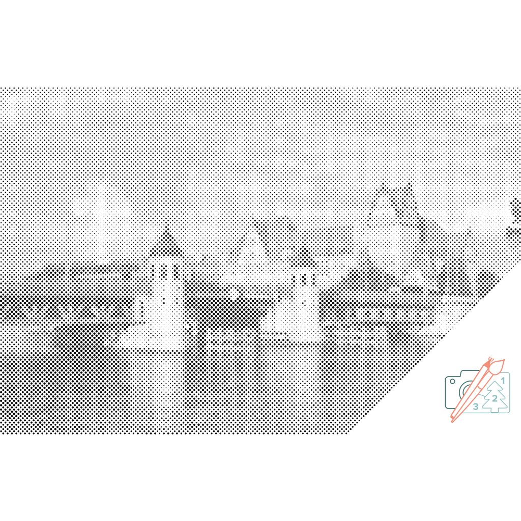 Puntillismo – Puente levadizo de Szczecin, Polonia