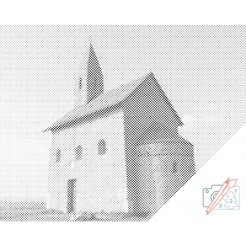 Puntillismo – Iglesia de Dražďov, Nitra