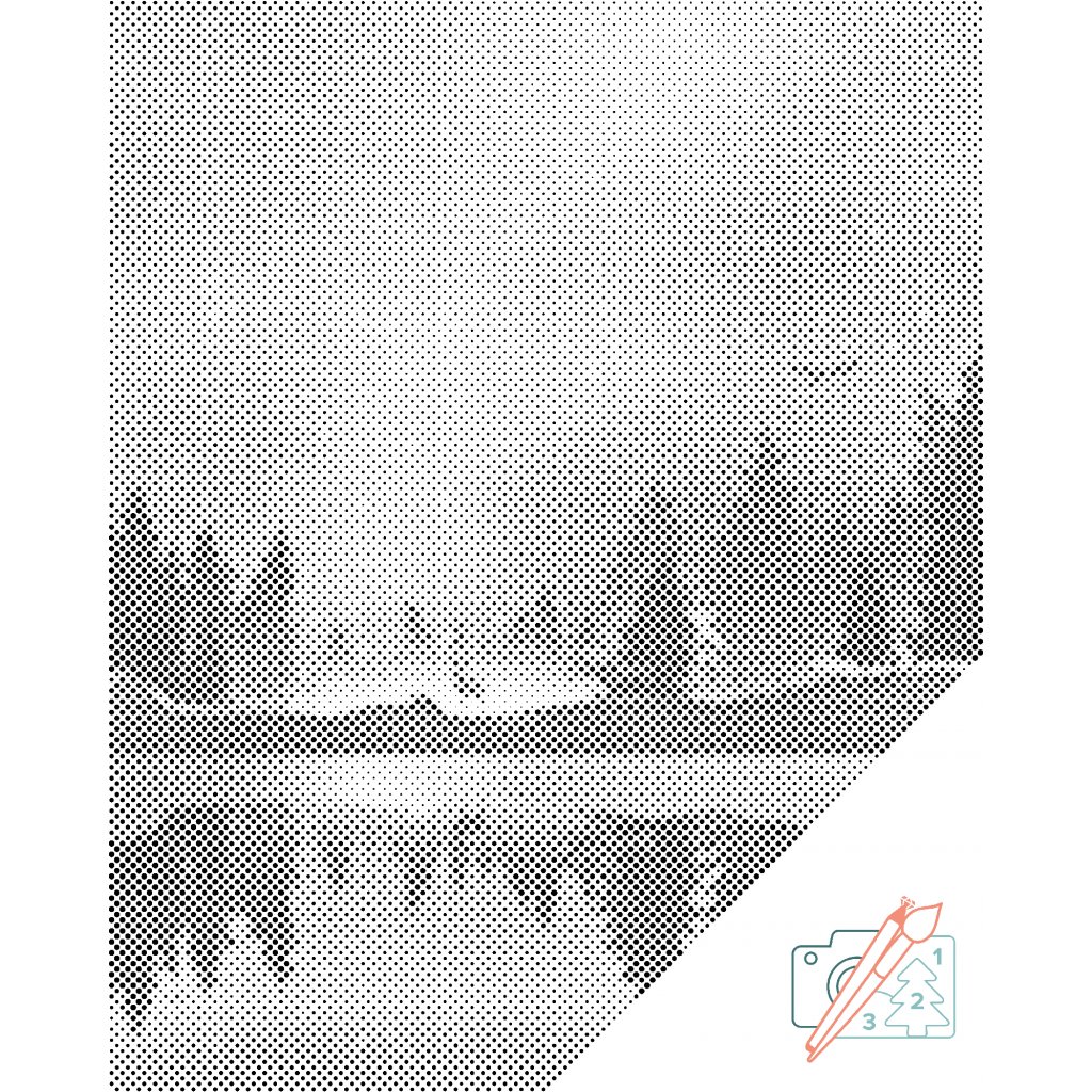 Puntillismo – Paisaje invernal 2