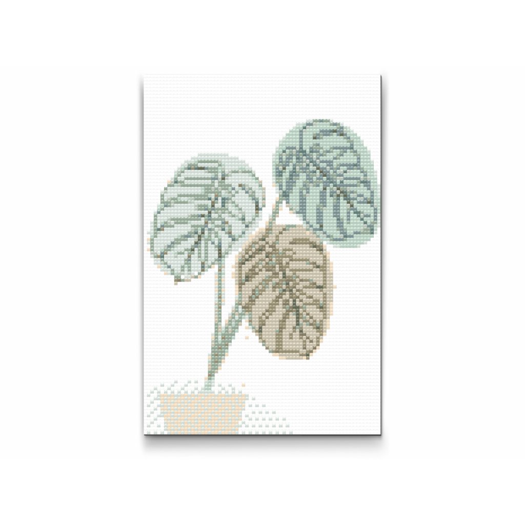 Pintura de diamante - Monstera bohemia 2