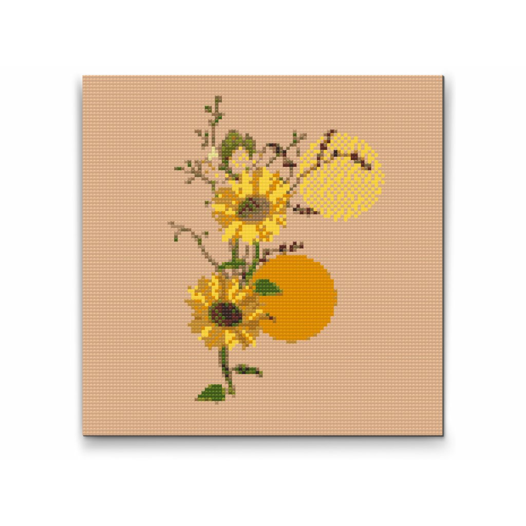 Pintura de diamante - Girasol bohemio