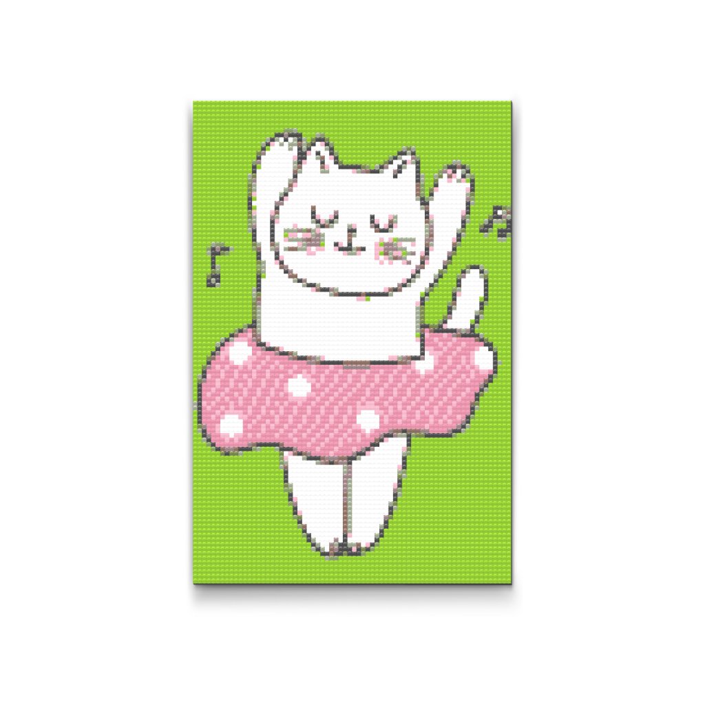 Pintura de diamante - Gatito bailarín