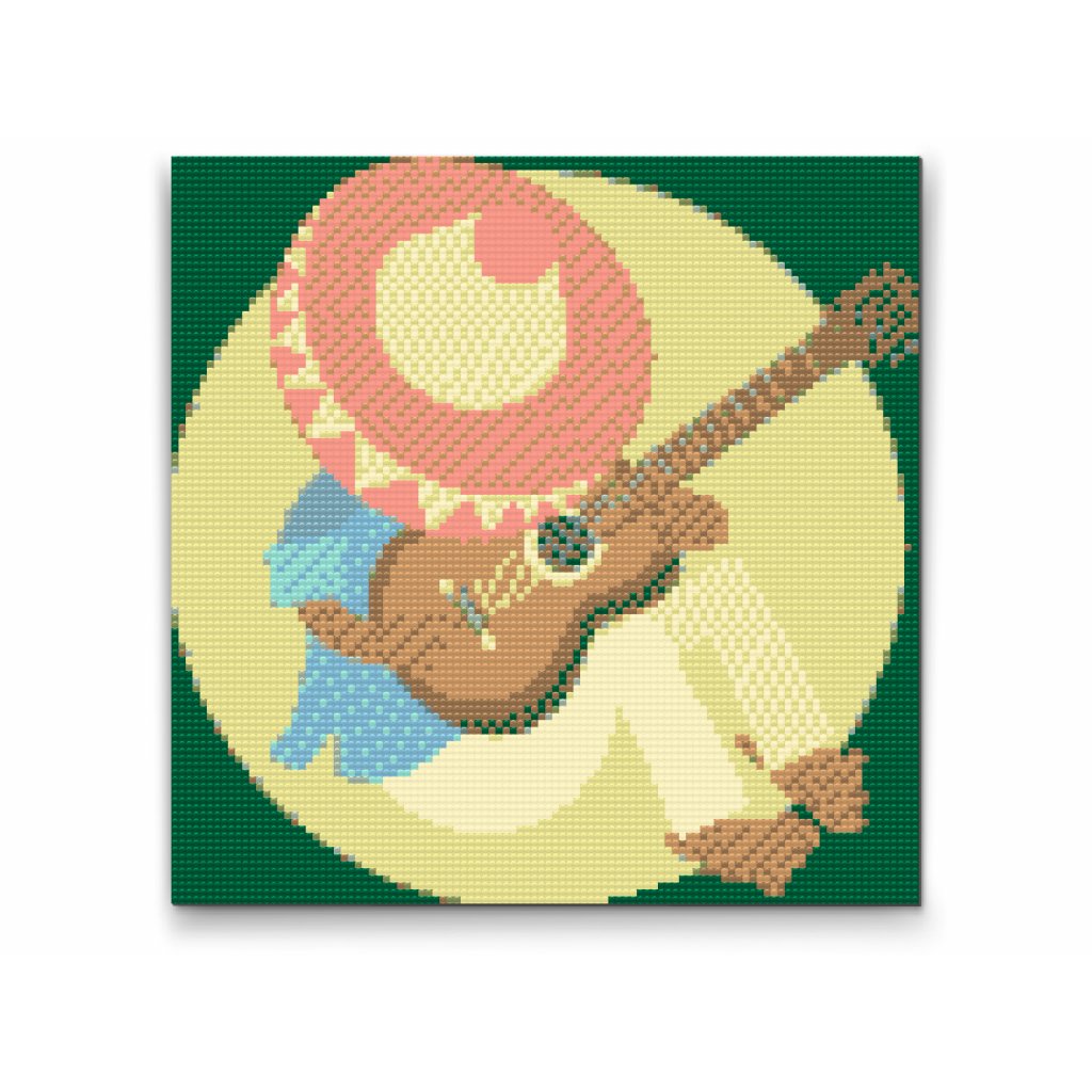 Pintura de diamante - Mexicano durmiendo