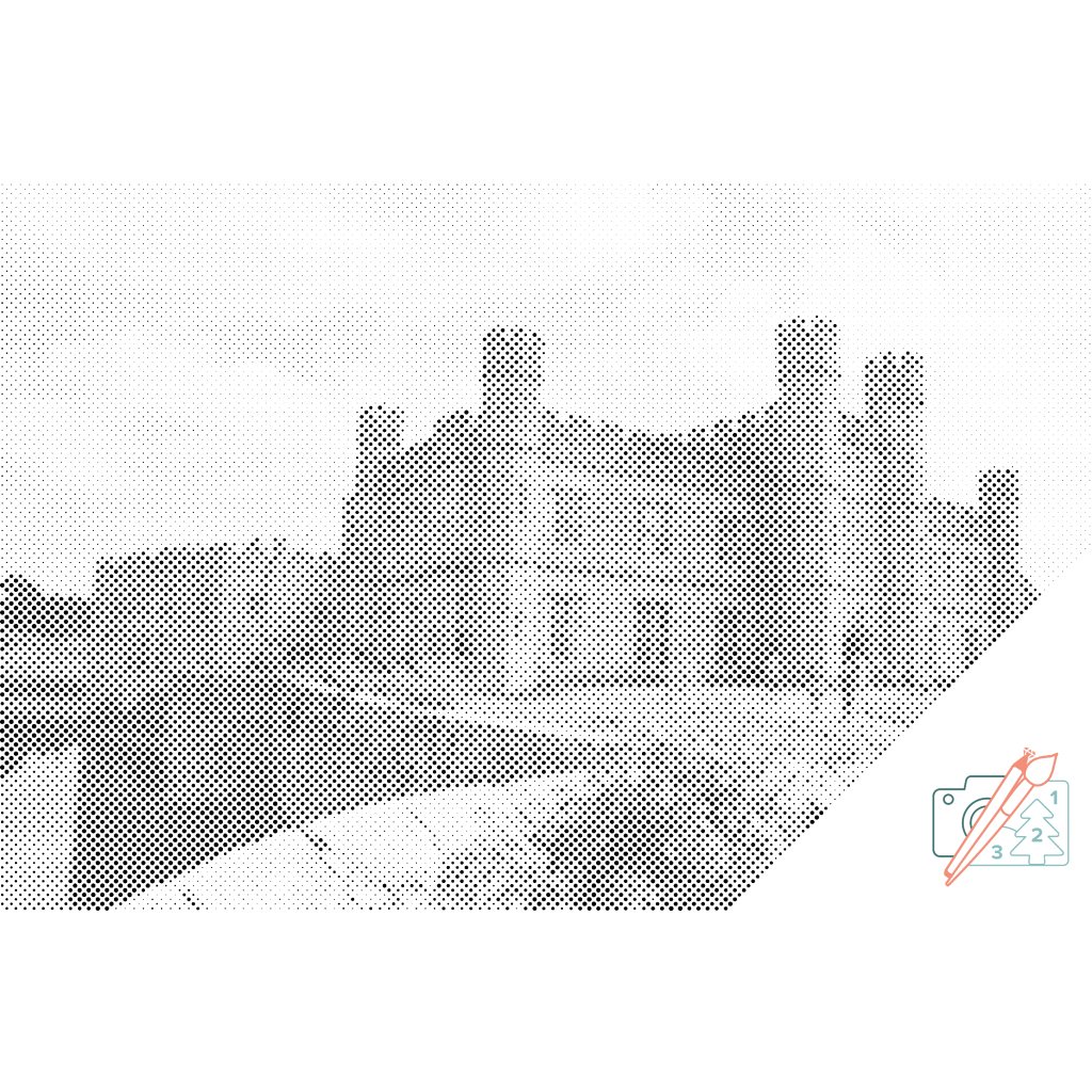 Puntillismo – Castillo de Leeds, Inglaterra 2