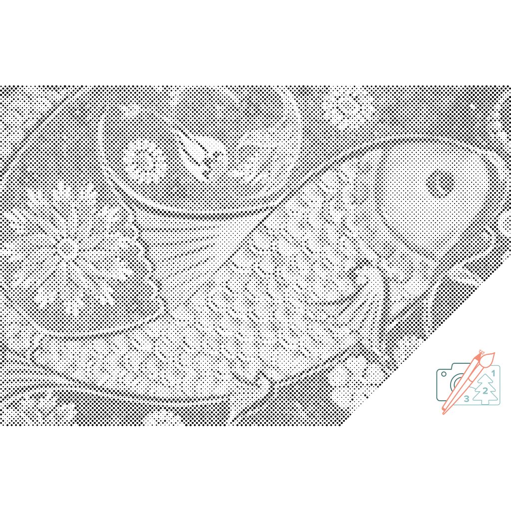 Puntillismo – Pez en mosaico