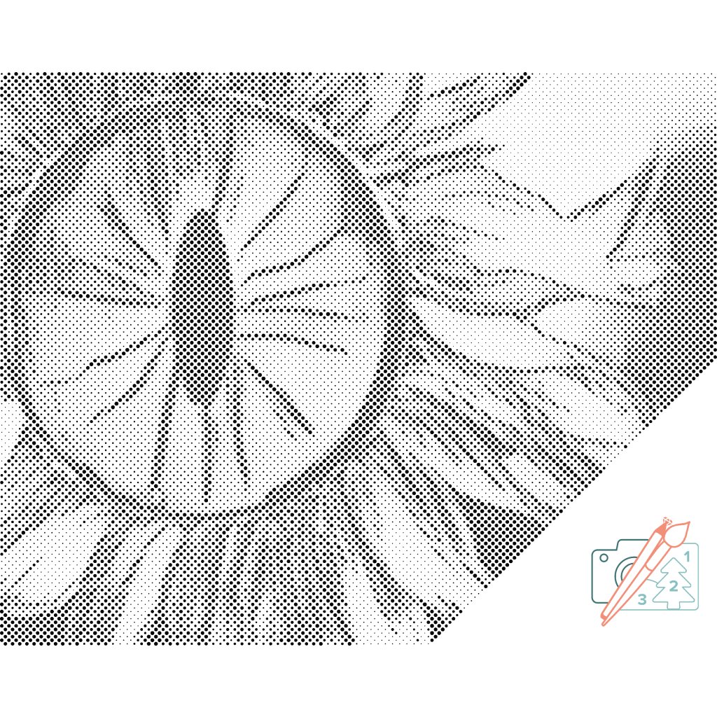 Puntillismo – Ojo girasol