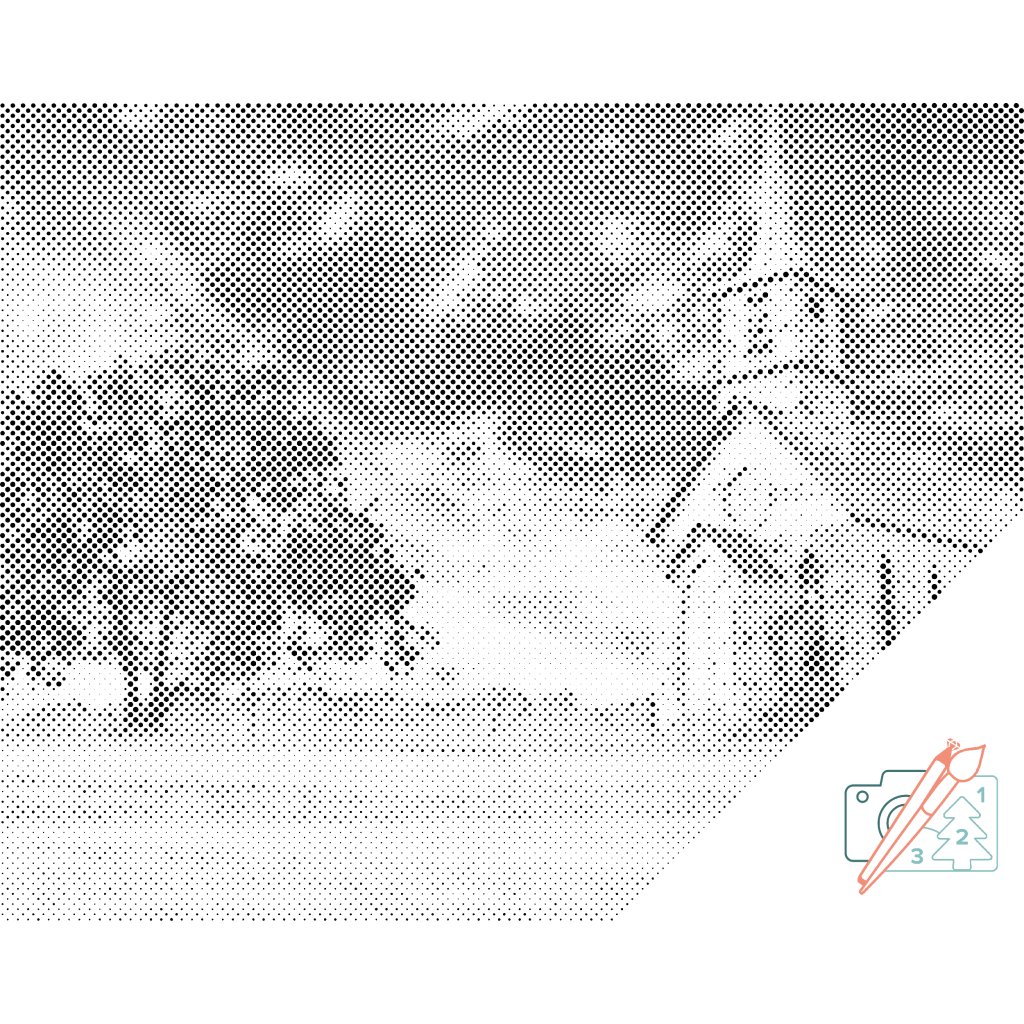 Puntillismo – Iglesia abandonada