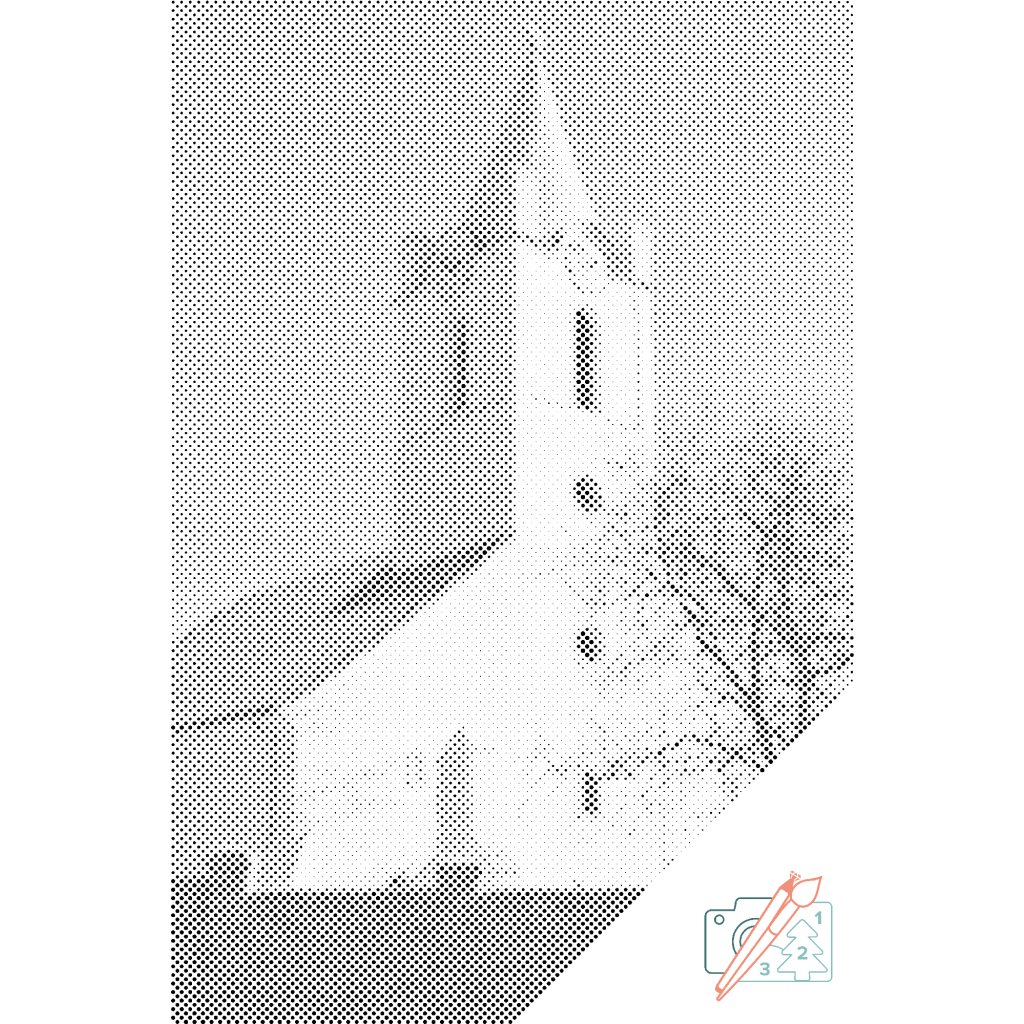 Puntillismo – Iglesia de Šamorín, Eslovaquia