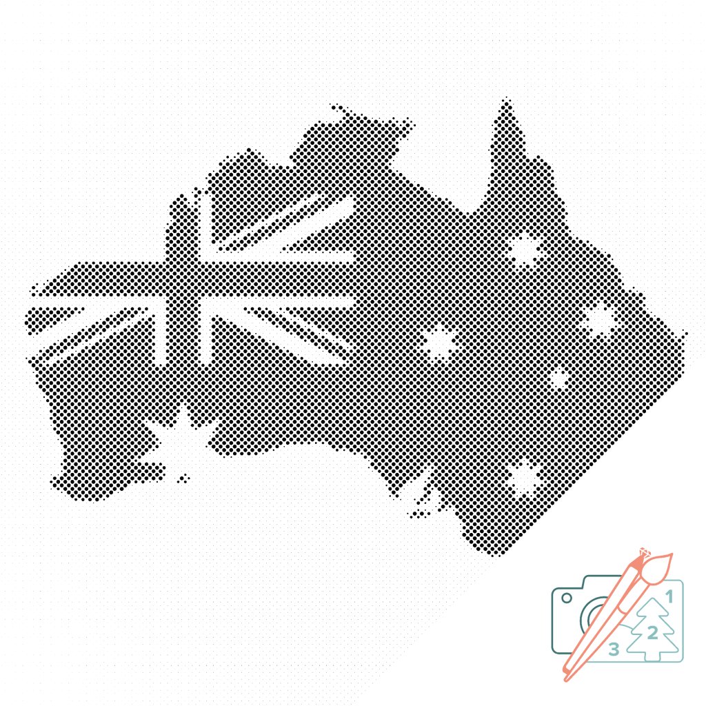 Puntillismo – Mapas de Australia