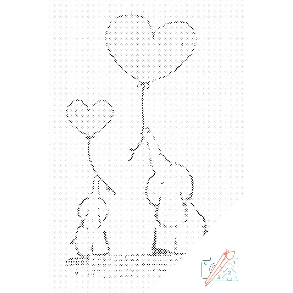 Puntillismo – Pequeños elefantes