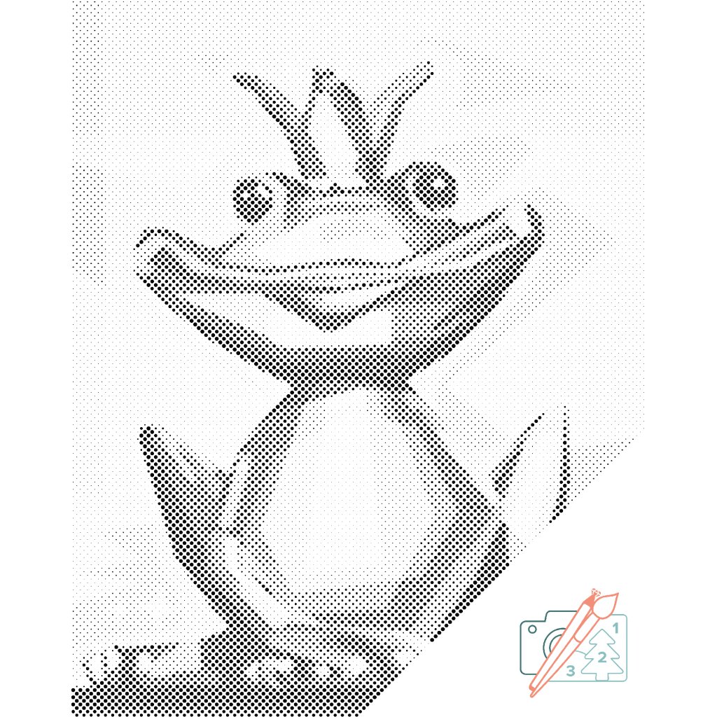 Puntillismo – Rana de la realeza