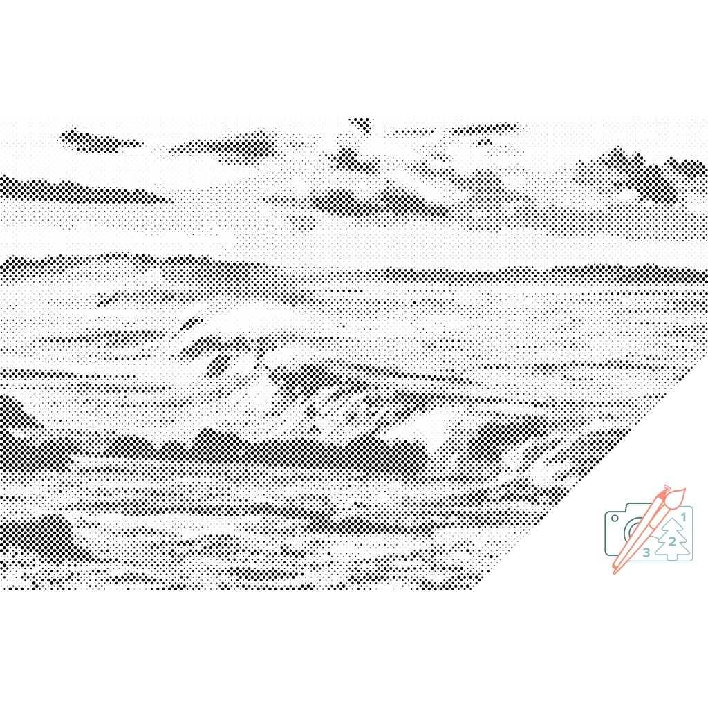 Puntillismo – Olas del mar