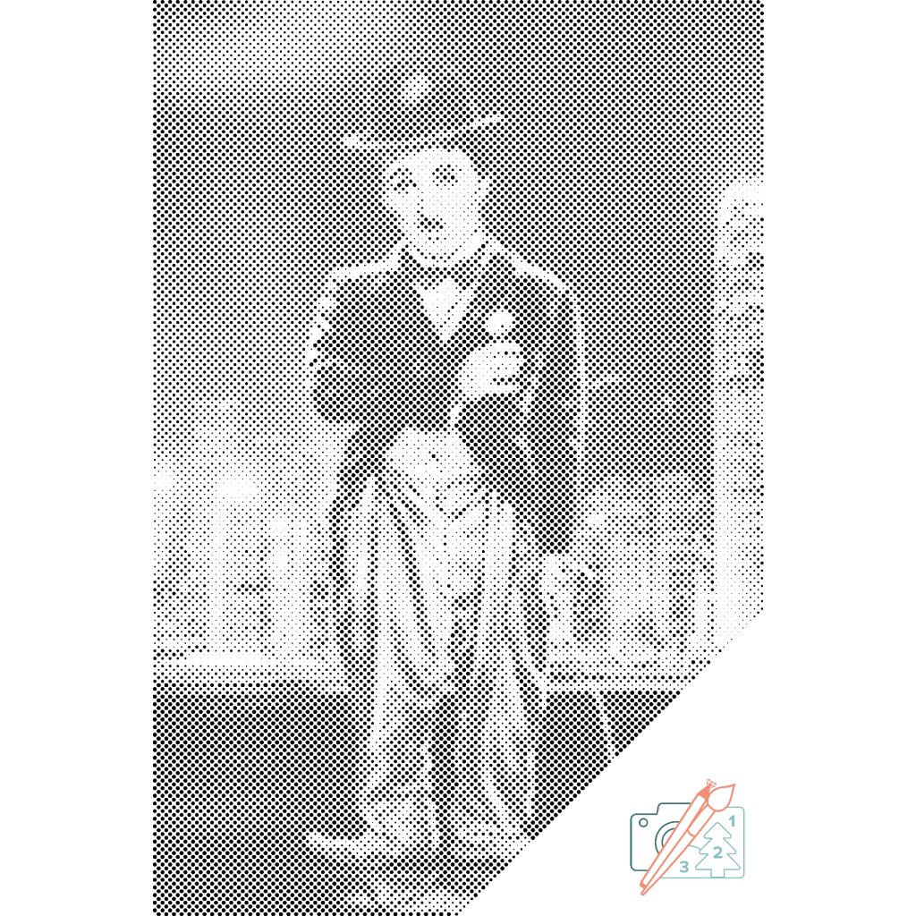 Puntillismo – Charlie Chaplin en la ciudad