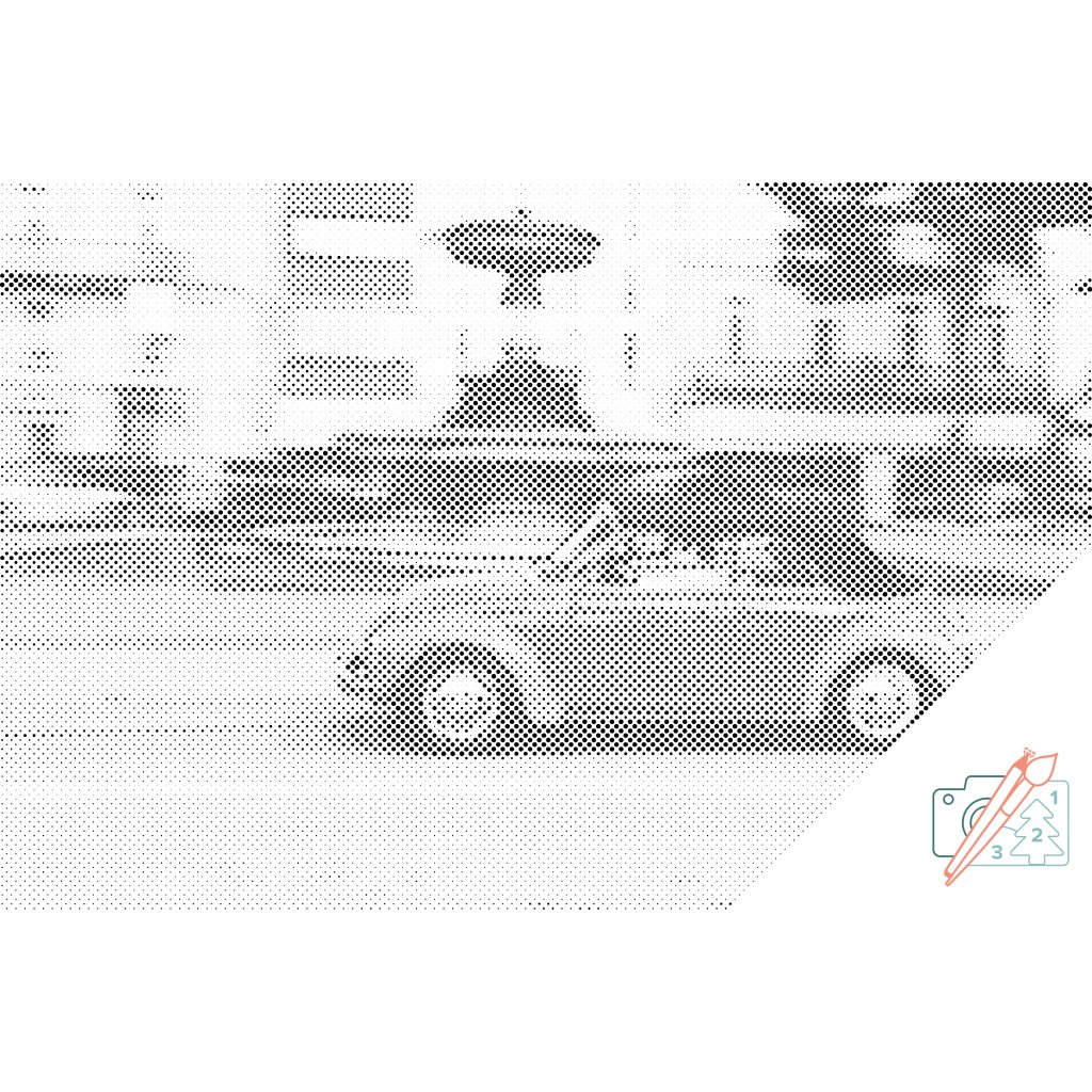Puntillismo – Volkswagen Escarabajo 2