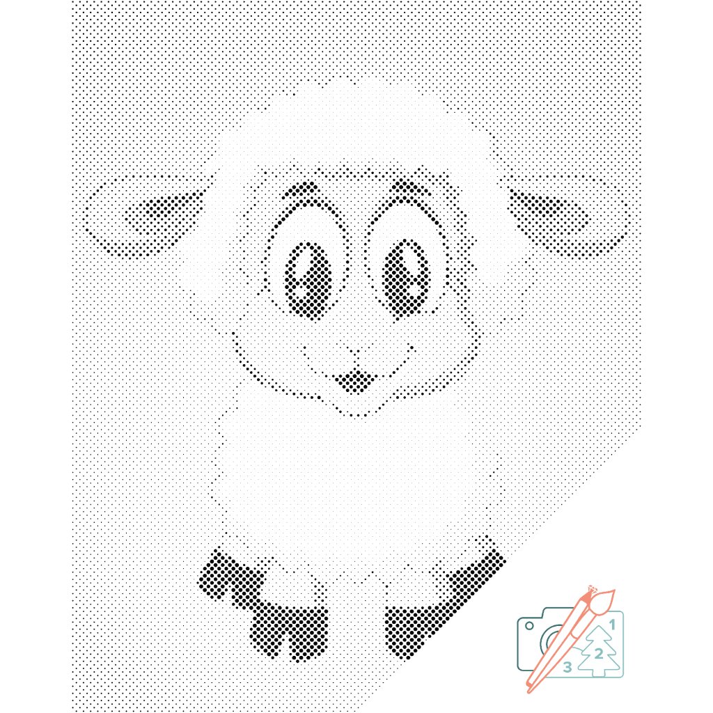 Puntillismo – Oveja adorable