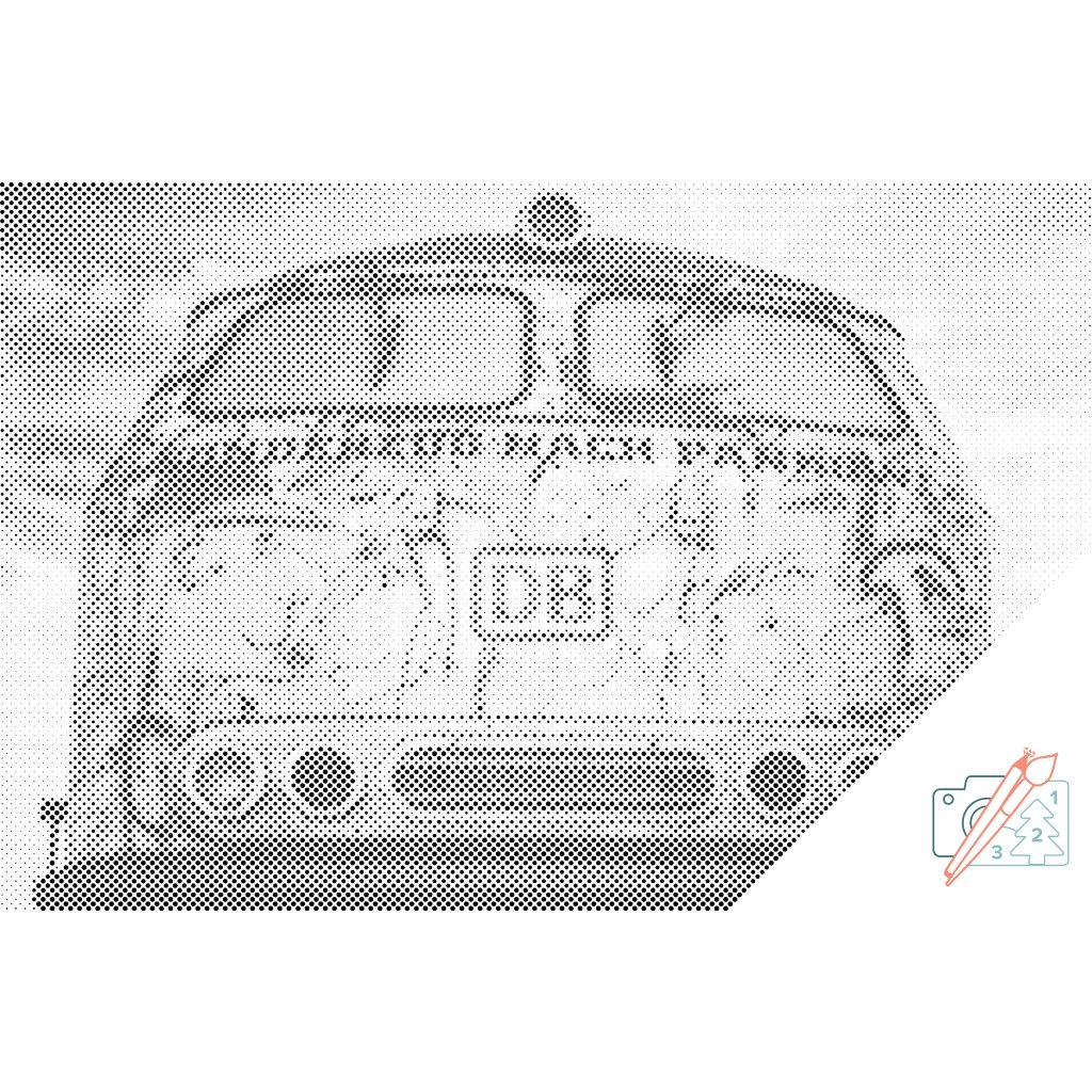 Puntillismo – Tren Deutsche Bahn