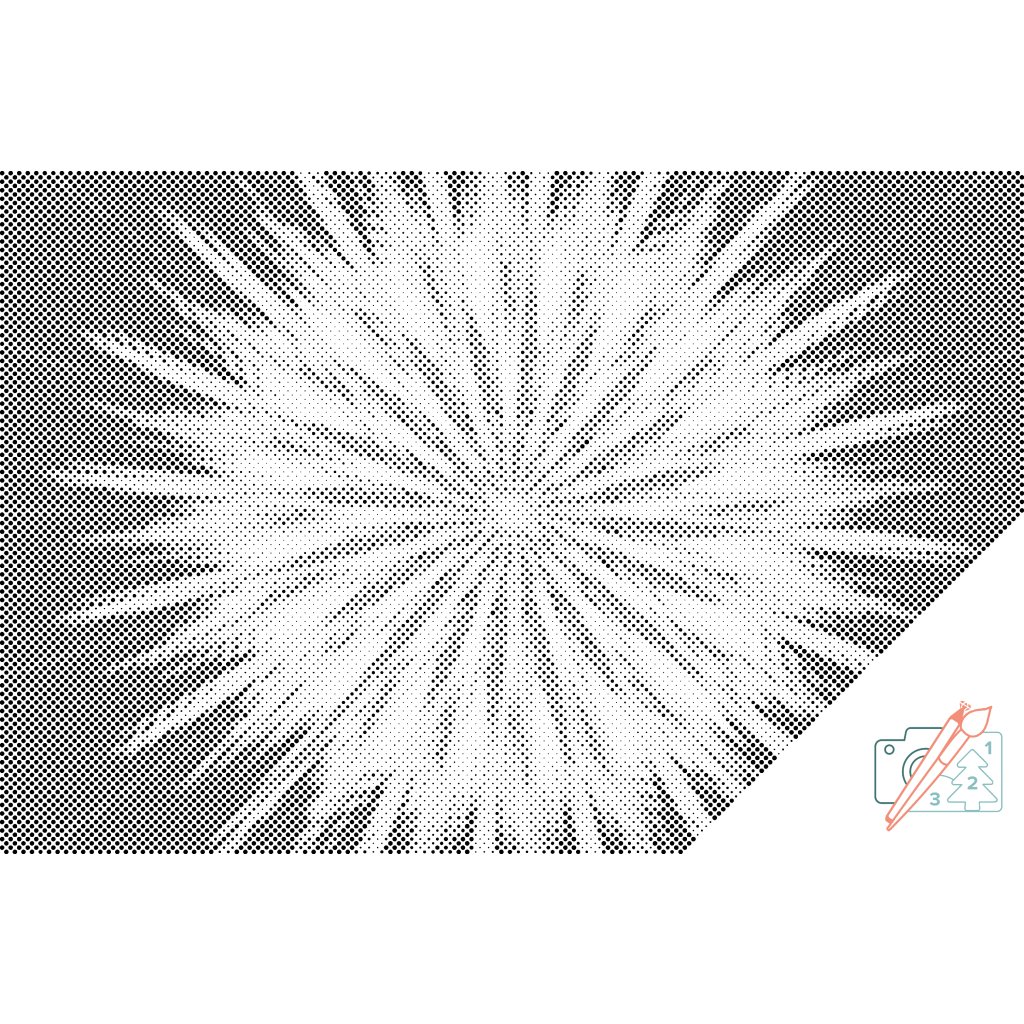 Puntillismo – Flor abstracta