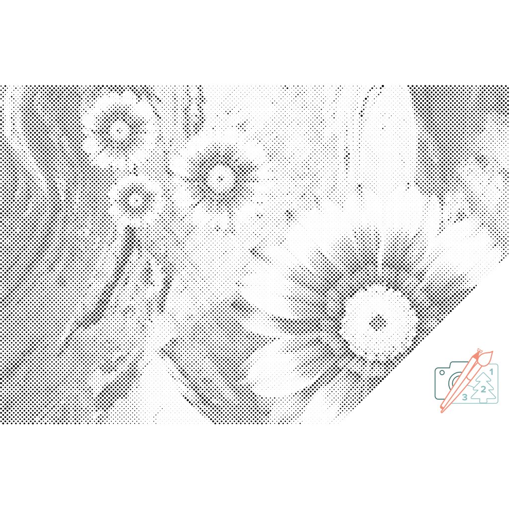 Puntillismo – Flores de verano