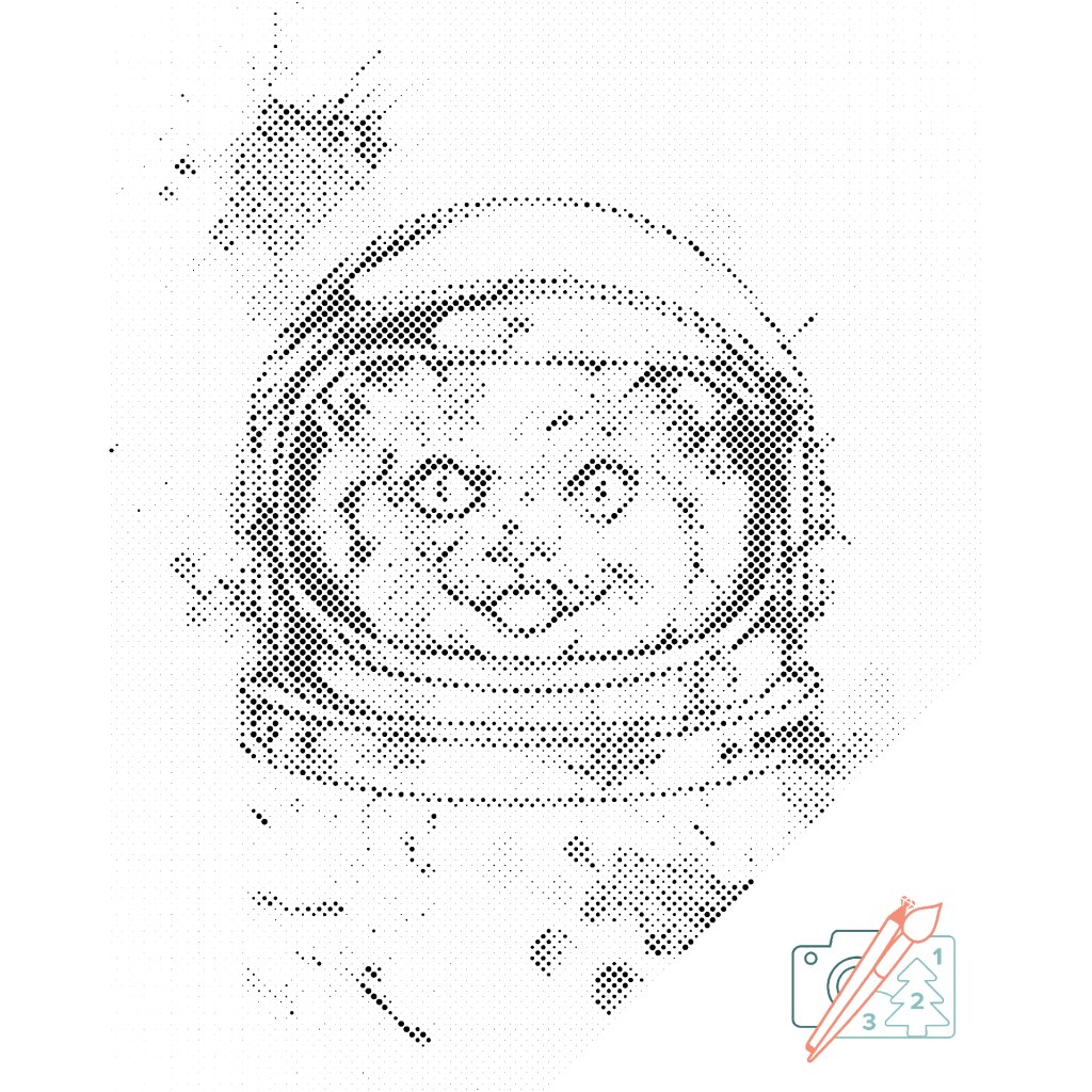 Puntillismo – Gato de la NASA