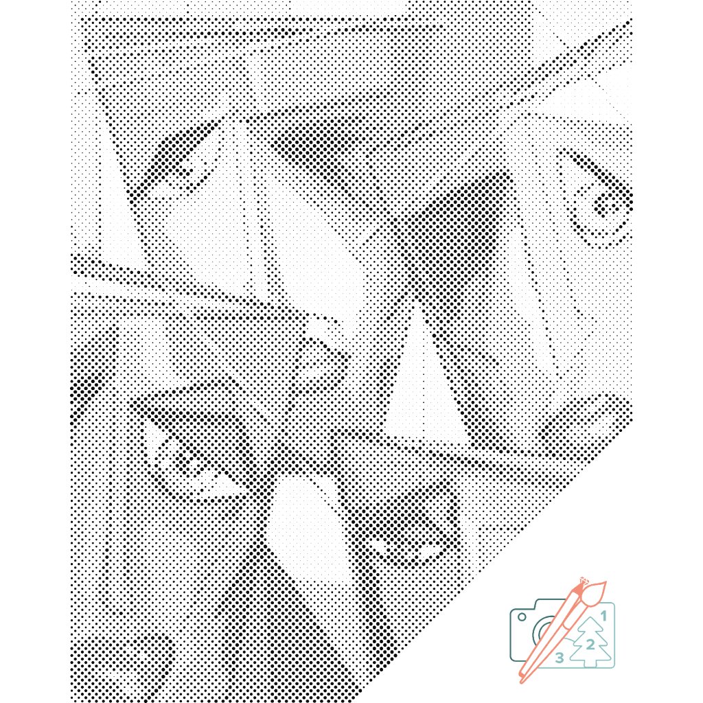 Puntillismo – Rostros abstractos