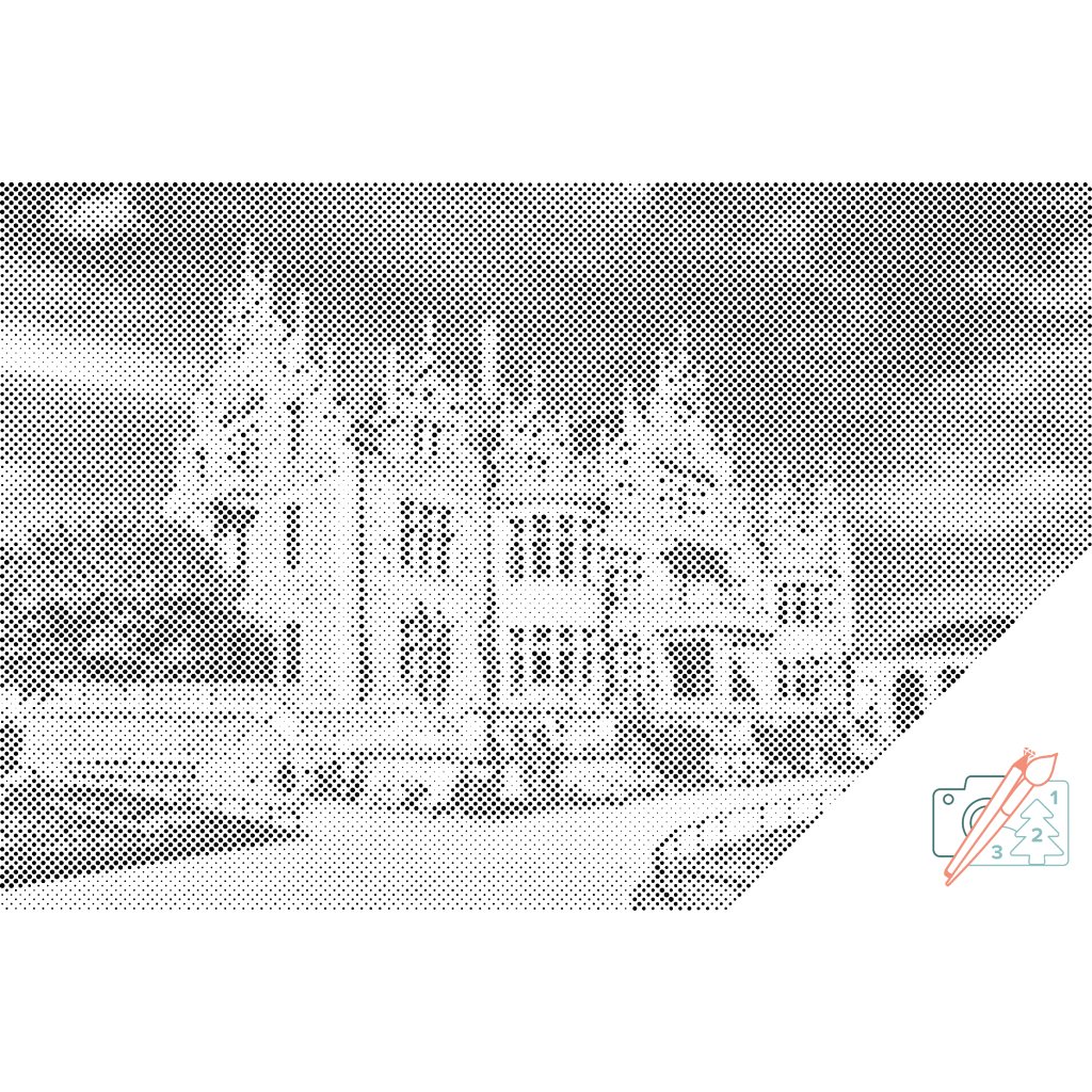 Puntillismo – Palacio de Altenstein, Alemania