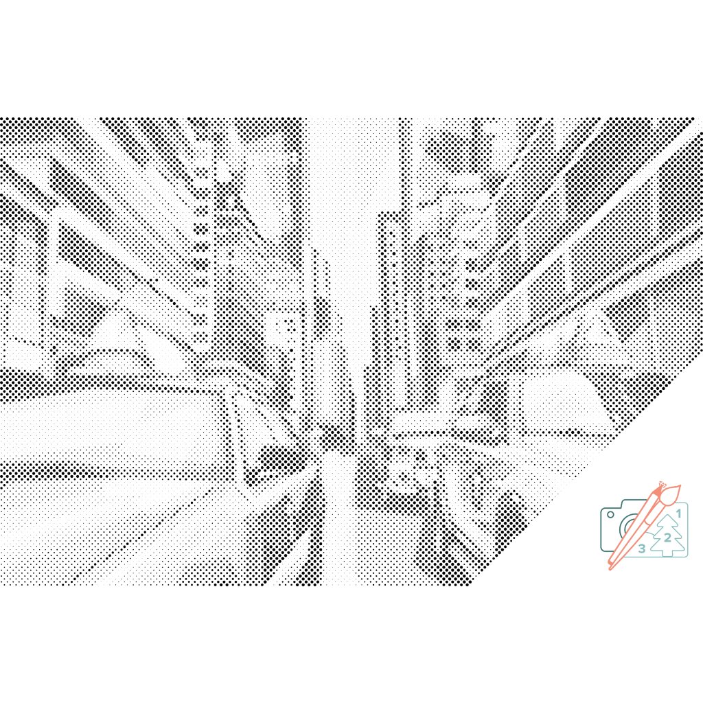 Puntillismo – Ciudad vectorial 2