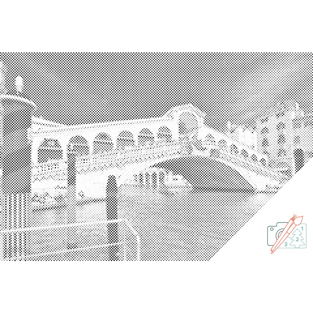 Puntillismo – Puente de Rialto 1
