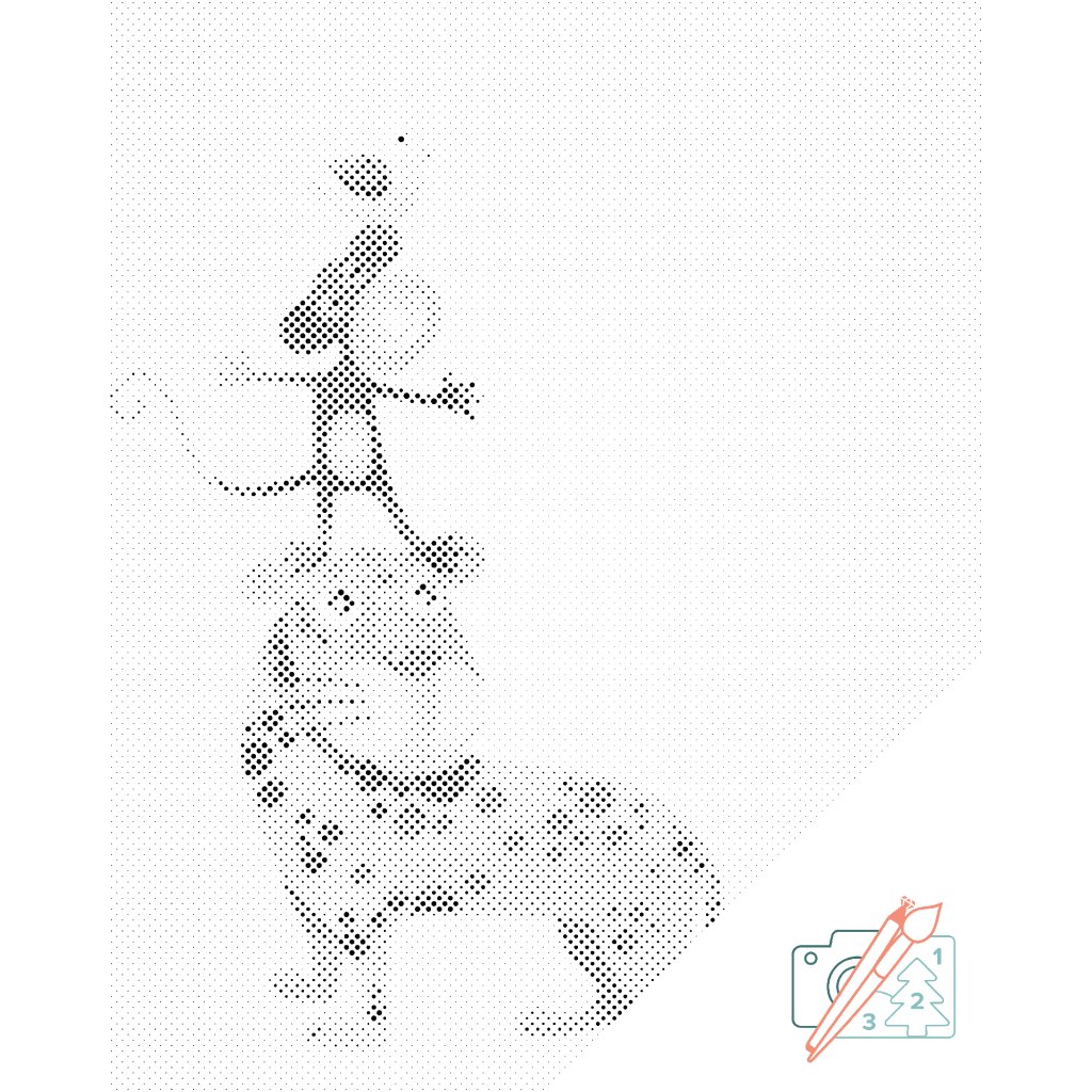 Puntillismo – Pirámide animal 2