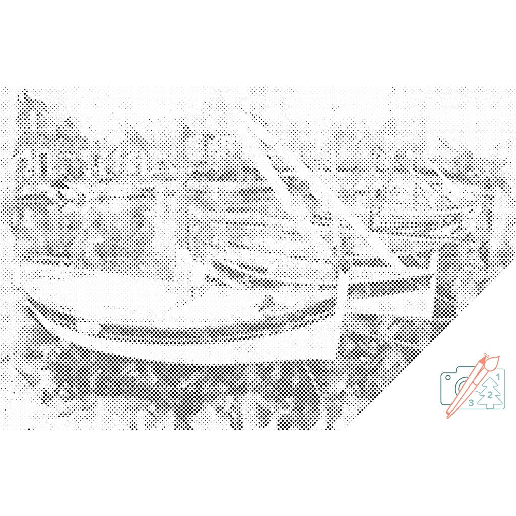 Puntillismo – Muelle colorido